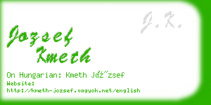 jozsef kmeth business card